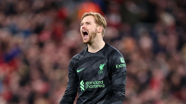 Caoimhín Kelleher will start for Liverpool against Southampton