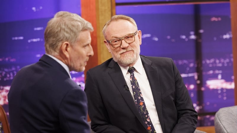 Jared Harris in conversation with Patrick Kielty on Friday night's Late Late Show [Photo: Andres Poveda]