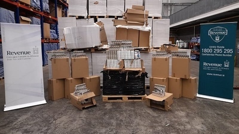 Revenue said the retail value of the cigarettes is over €630,000 with a potential loss of almost €500,000 to the Exchequer