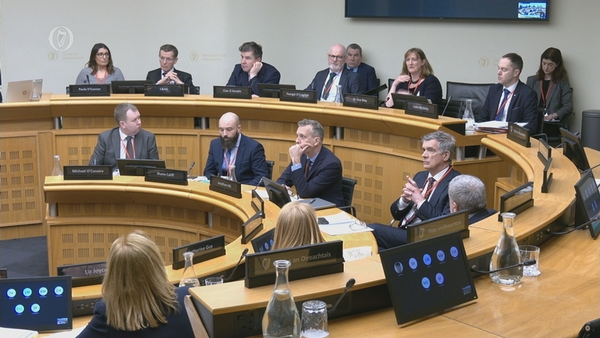 Members of the FAI and Sport Ireland during their appearance at the Public Accounts Committee earlier this week