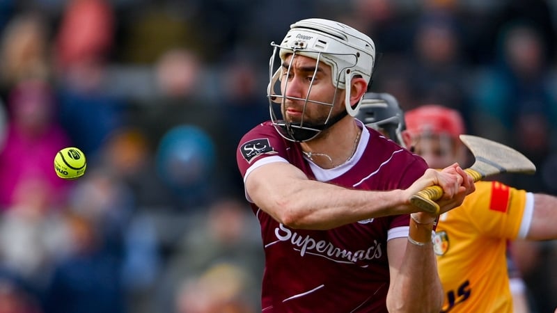 Jason Flynn scored both of Galway's goals at Corrigan Park