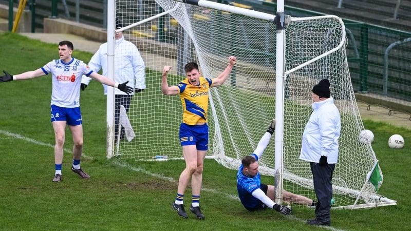 Shane Cunnane celebrates Roscommon's opening goal
