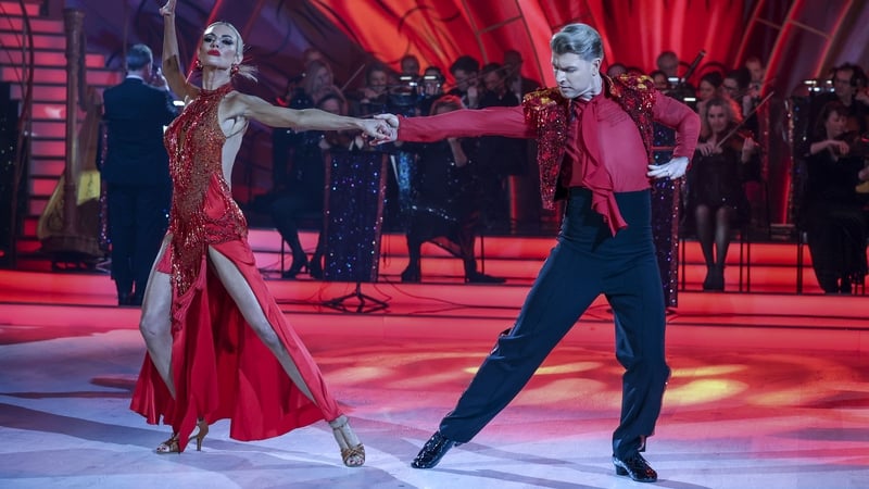 Rosanna Davison and Stephen Vincent on week eight of Dancing with the Stars [Photo: Kyran O'Brien / kobpix]