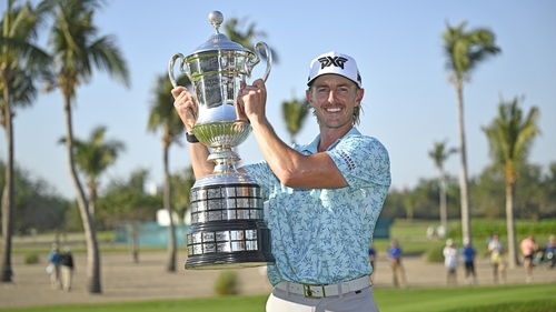 Jake Knapp won despite hitting just two of 18 fairways in his final round on Sunday