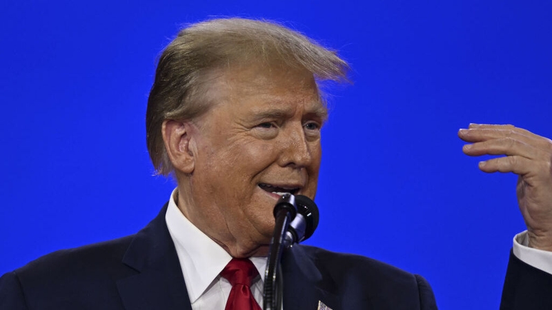 Donald Trump was accused of overstating his net worth (file image)
