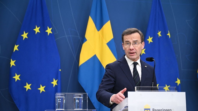 Ulf Kristersson said Sweden was leaving 200 years of neutrality and military non-alignment behind