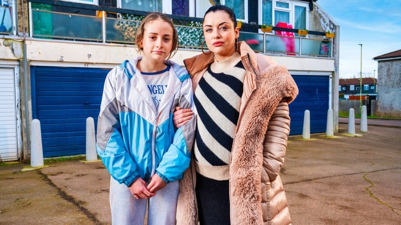 Lola Campbell as Britney and Shona McGarty as Whitney - Special EastEnders episodes to air on 4 and 5 March