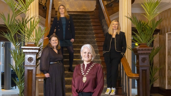 Network Ireland President, Linda Codoul (front centre) with Emma Jane Eaton, Lyrath Estate (top left), Belinda Kelly, AIB (middle right) and Aileen McGrath, Kilkenny County Council Local Enterprise Office (bottom left)