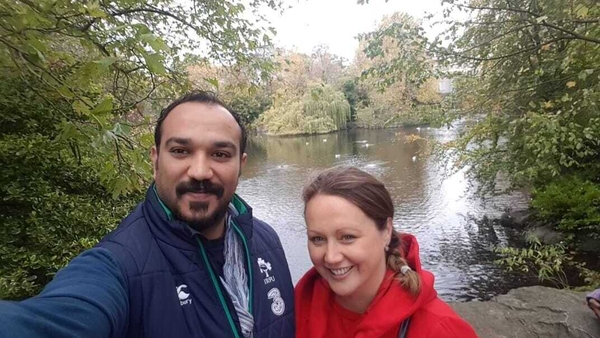 Yasser Eljuboori with his wife Laura Wickham