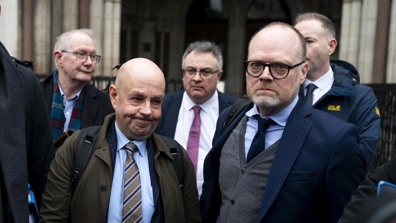 Barry McCaffrey (L) and Trevor Birney (R) were arrested in the wake of their 2018 TV documentary investigation into a loyalist massacre at a Co Down pub during the Troubles