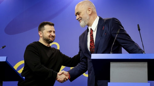 Ukrainian President Volodymyr Zelensky and Albanian Prime Minister Edi Rama signed a friendship and cooperation treaty