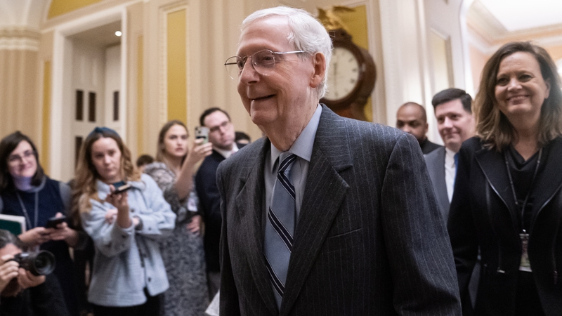 US Senate Republican leader Mitch McConnell will step down from his leadership role in November