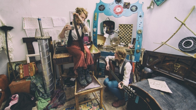 Twin Headed Wolf: "Lyrical, twin-edged scrapyard folk...with a saw." Photo by gregory nolan