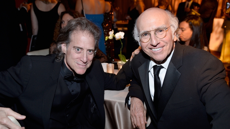 Richard Lewis and Larry David pictured together in 2013