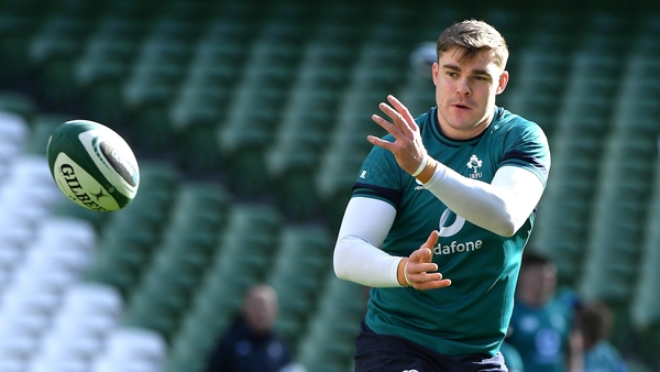 Garry Ringrose took a full part in this morning's open training session at the Aviva Stadium.