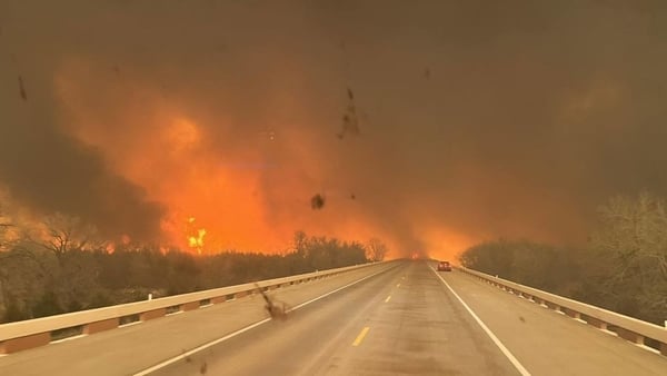 Emergency services say the fire is 3% contained (Pics: Greenville Professional Firefighters Association)