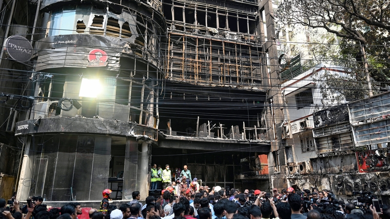 The entire building, home to several other restaurants, was soon engulfed by flames that took fire crews two hours to bring under control