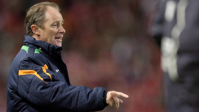 Brian Kerr managing Ireland back in 2005