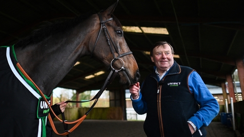 Nicky Henderson with horse Constitution Hill last week