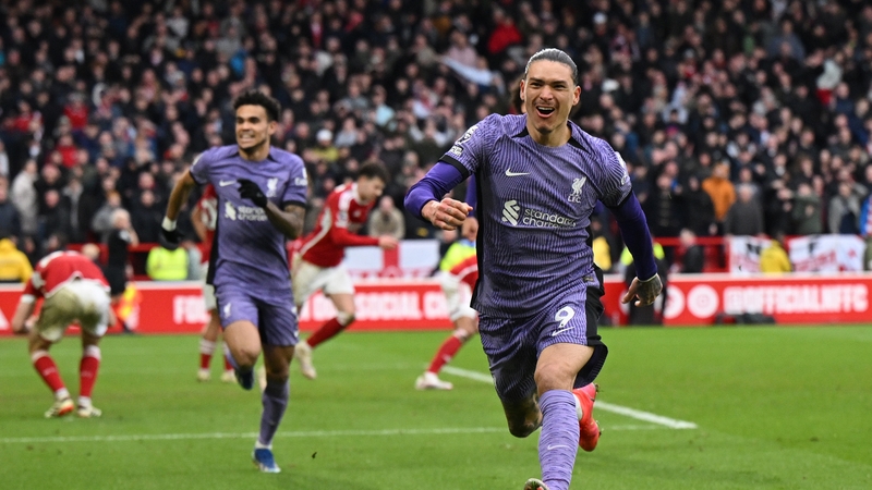 Darwin Nunez after nodding home a 98th minute winner