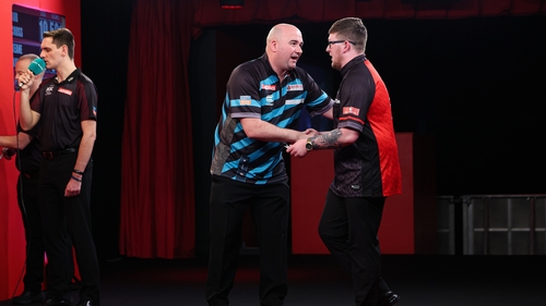 Rob Cross defeated Keane Barry in their last 16 clash
