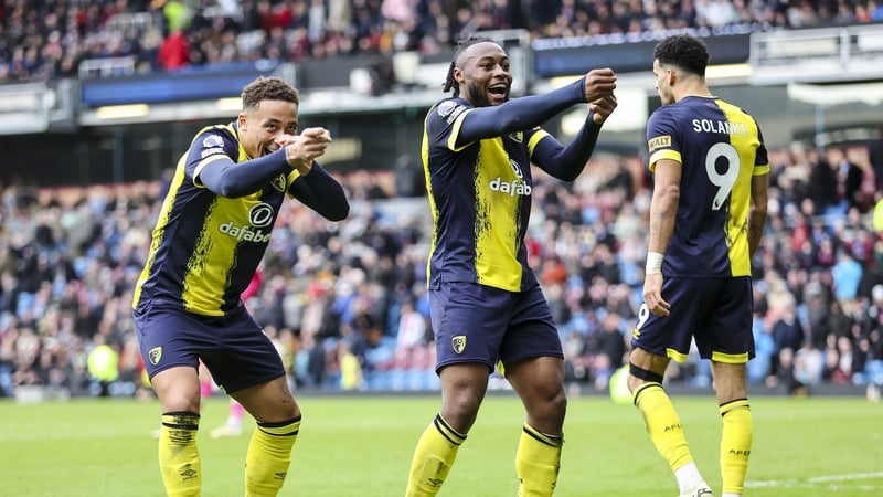 Antoine Semenyo celebrates his goal in the 2-0 win