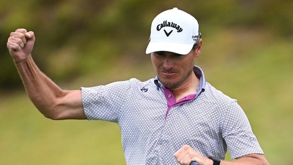 Jordan Gumberg after sealing the winning putt