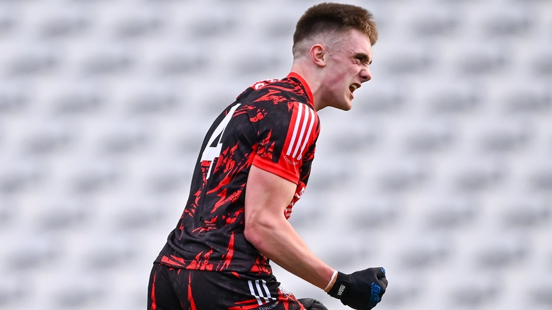 Cork defender Tommy Walsh celebrates his first-half goal against Kildare