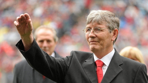Dan McCartan during the Down 1960/61 jubilee team presentation at Croke Park in 2010