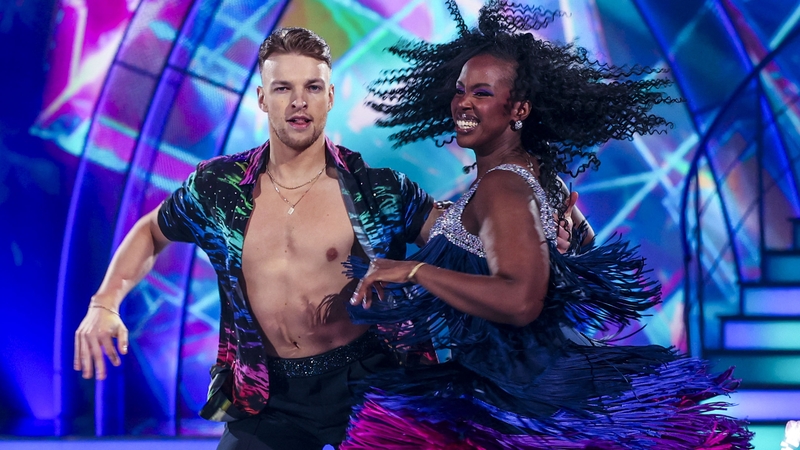 Katja Mia and her pro partner Ervinas Merfeldas