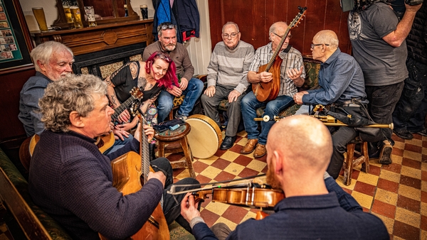 Watch: Enjoying stories and songs at Harnan's pub in Meath