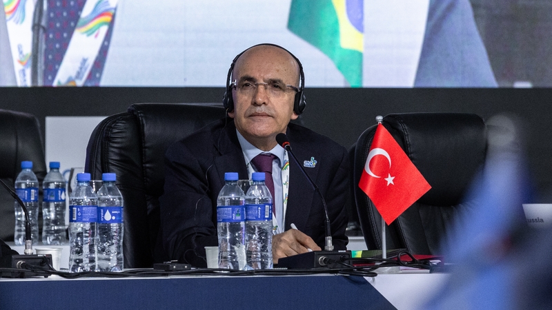 Turkey's Finance Minister Mehmet Simsek