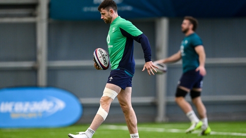 Hugo Keenan training at the high performance centre in Blanchardstown, Dublin on Tuesday