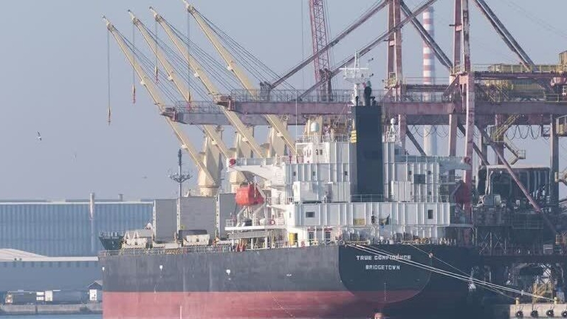 The freighter True Confidence was attacked in the Gulf of Aden (file photo)