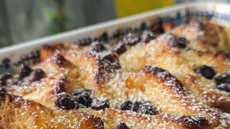 Shane Smith's bread and butter pudding