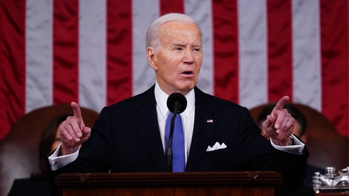Joe Biden addressed the war in Gaza, and took aim at Donald Trump and Republicans in a fiery State of the Union speech