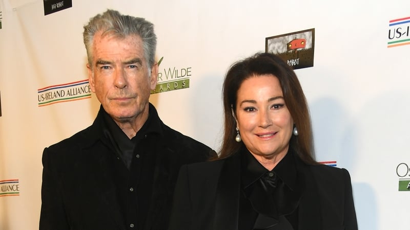 Pierce Brosnan and Keely Shaye Smith