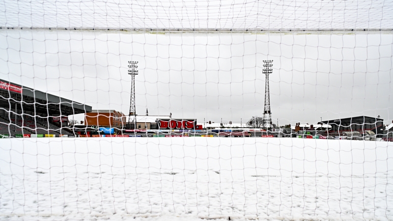 Both Dalymount Park and Tallaght Stadium failed pitch inspections after heavy snow in the capital last Friday