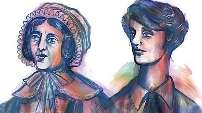 Mary Ann McCracken and Winifred Carney. Illustration: Belfast City Council