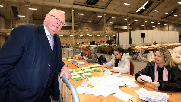 Senator Michael McDowell welcomed the early tallies showing that the voters would reject both questions (Pic: RollingNews.ie)