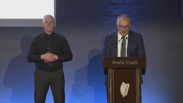 The results of the Care referendum were read out at Dublin Castle by Returning Officer Barry Ryan