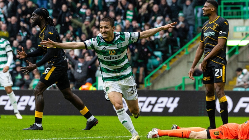 Daizen Maeda earned the matchball as Celtic marched on