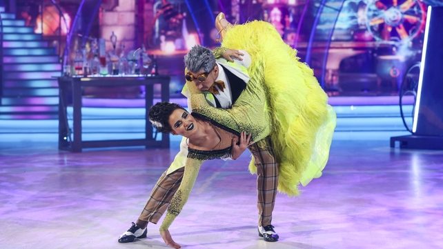 Broadcaster Laura Fox and her pro partner Denys Samson danced an American smooth to the Monster Mash!