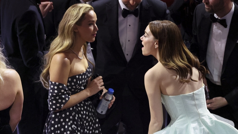 Jennifer Lawrence and Emma Stone