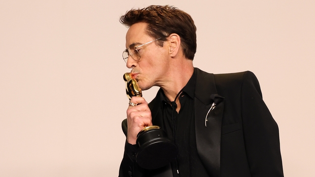 Robert Downey Jr., winner of the Best Actor in a Supporting Role award for Oppenheimer