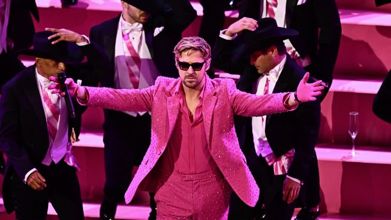 Ryan Gosling stormed the stage to sing I'm Just Ken from Barbie