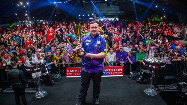 Luke Littler continues his stellar rise with another piece of silverware (Image: Jonas Hunold/PDC Europe)