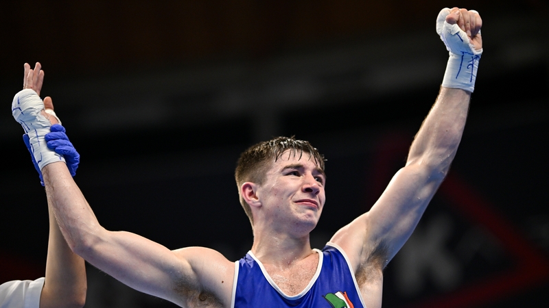 Jude Gallagher celebrates after Olympic qualification was confirmed