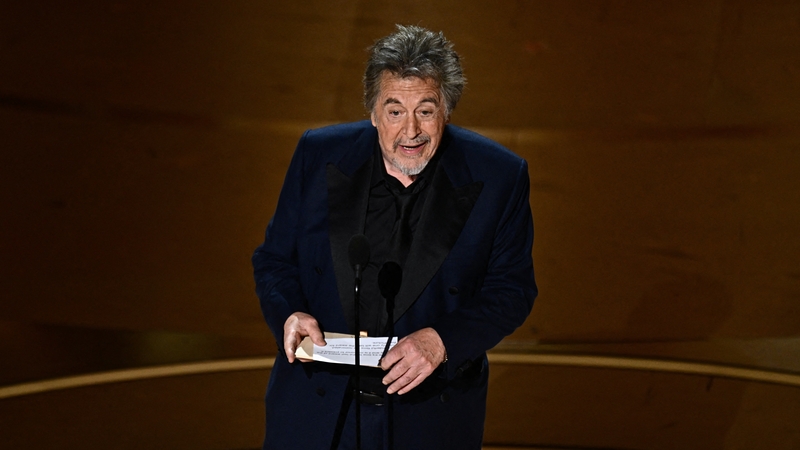 Al Pacino on stage at the 96th Academy Awards