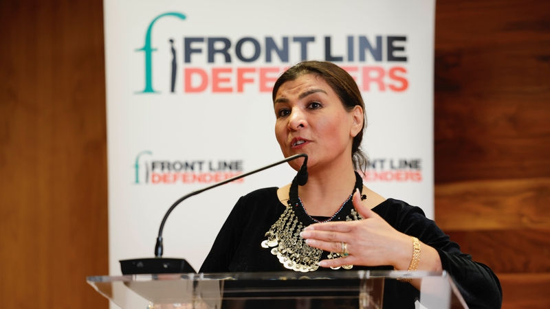 Ms Mosadiq told the Front Line Defenders Annual Lecture in Trinity College that Western countries needed to be very direct with the Taliban (Credit: Front Line Defenders)
